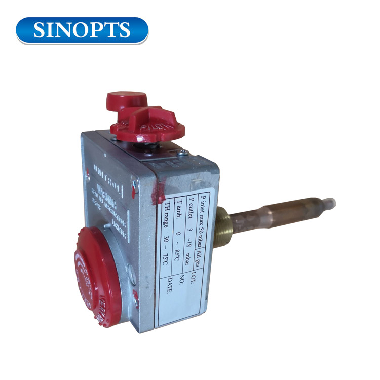 30-75 ℃ Sinopts Thermostat Water Averater Control Gas Clap 