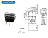 2PINS ON-OFN 10A 250 В переменного тока переключатель переменного тока KCD1 Mini Rocker Smart Rocker Switch