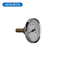 63 мм индикатор температуры алюминиевого циферблата горизонтального термометра