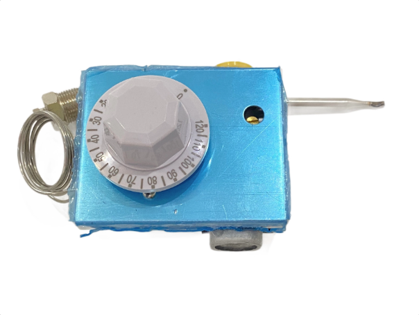 Газовый нагреватель и газовый термостатический клапан для газовой фритюрницы с наружным корпусом